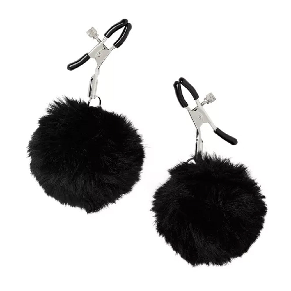 Love in Leather Pom Pom Nipple Clamps