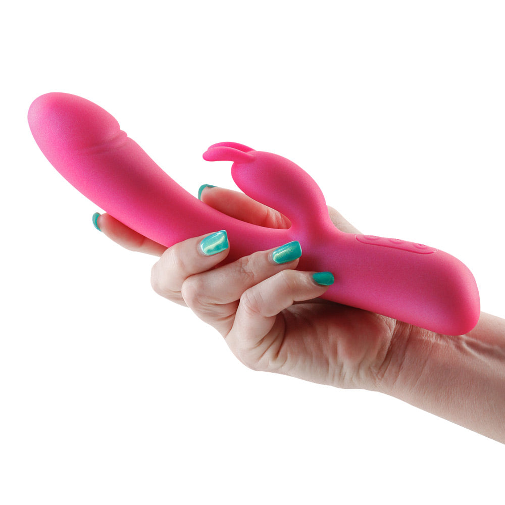 Royals Divine Metallic Pink Rabbit Vibrator