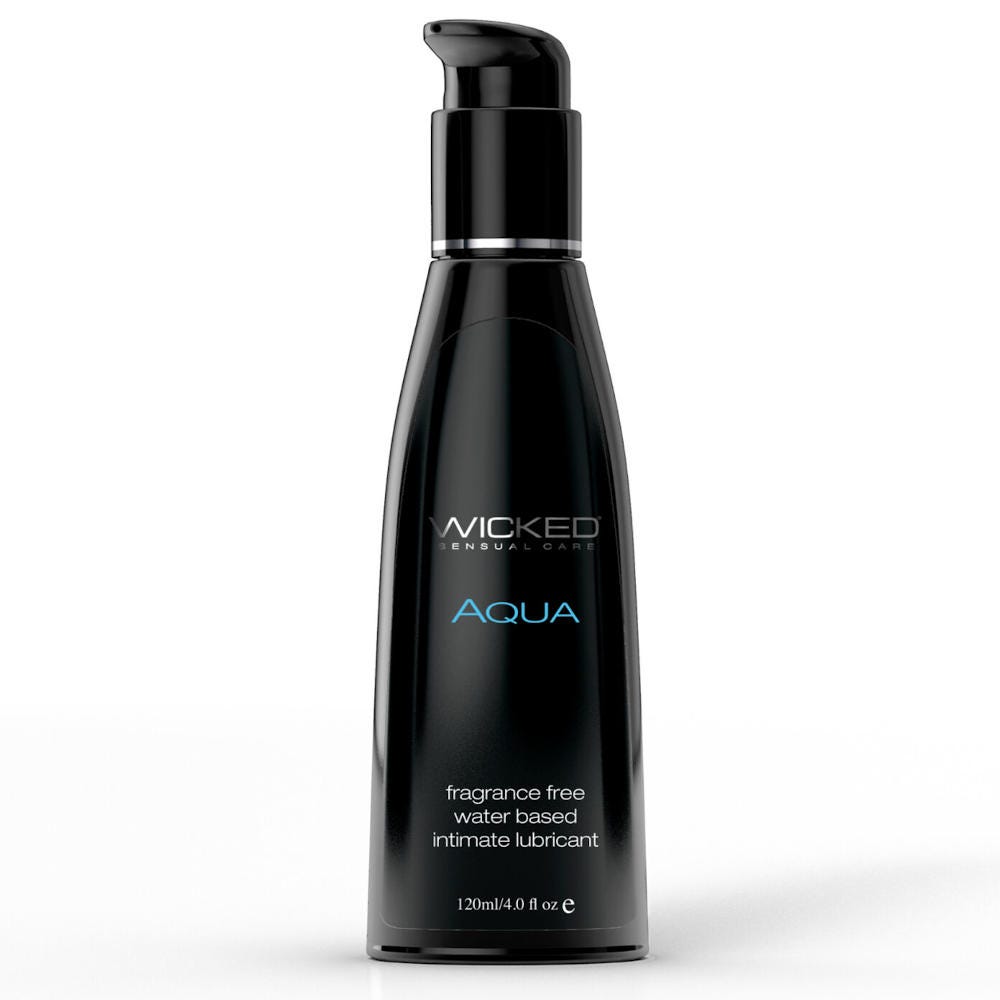 Wicked Aqua Fragrance Free Water Based Intimate Lubricant 120ml
