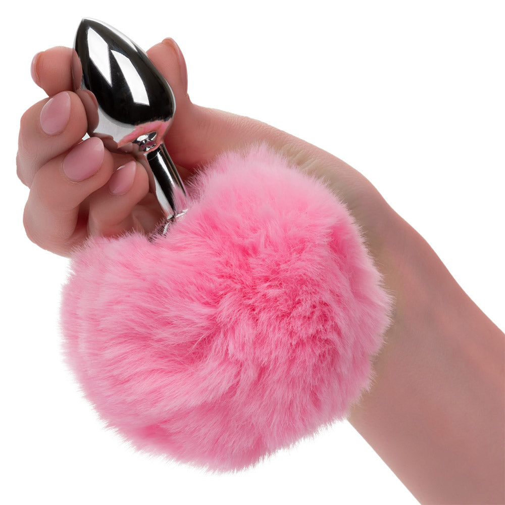 CalExotics Running Wild Pink Bunny Tail Butt Plug