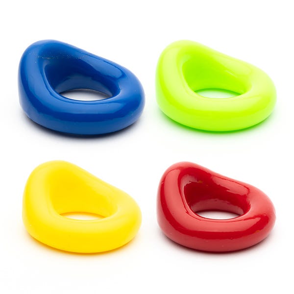 SF The Wedge 4-Pack Coloured Cock Rings