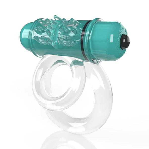 Screaming O - 4B Double O Vibrating Bullet Dual Cock Ring