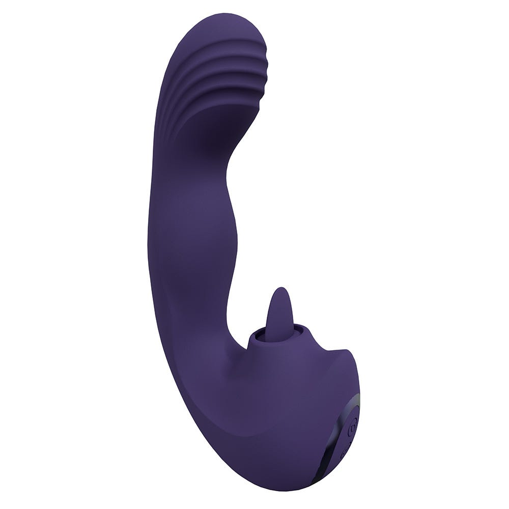 Shots Vive Yumi Triple Action G-Spot Finger Motion Vibrating & Flickering Tongue Stimulator