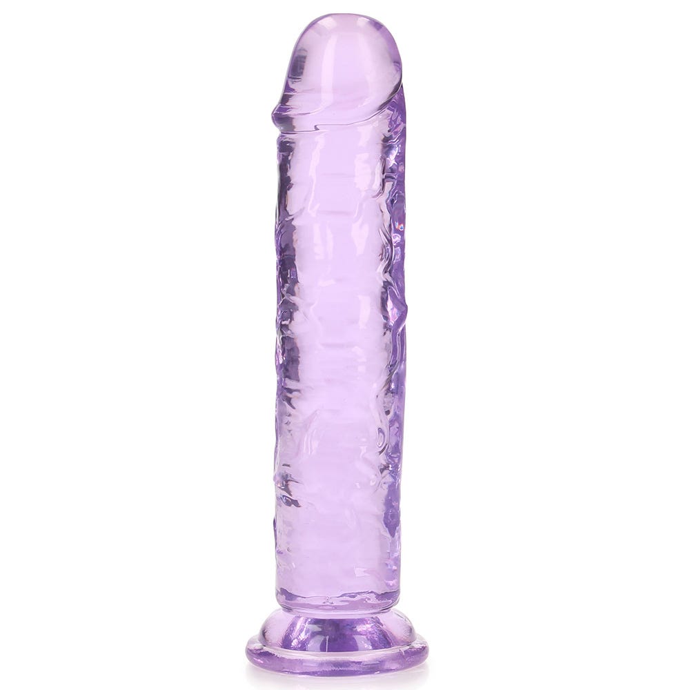 Realrock 7 inch Crystal Clear Realistic Suction Cup Dildo