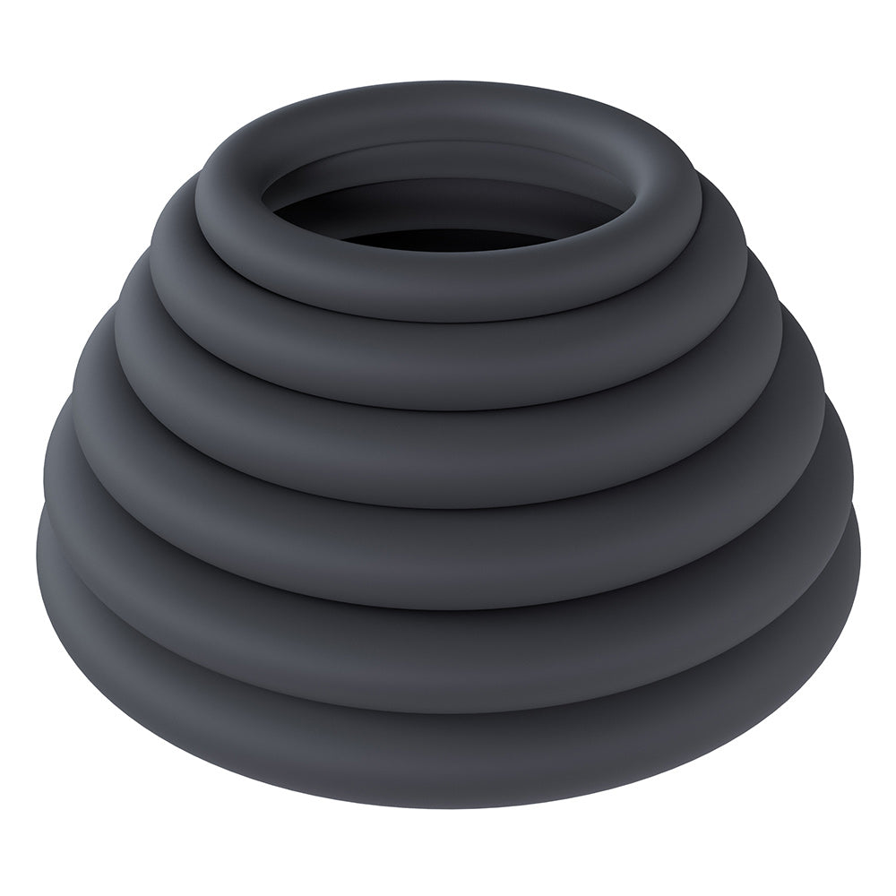 Shots LEVELZ Classic Silicone Cock Ring Set - 6 Sizes