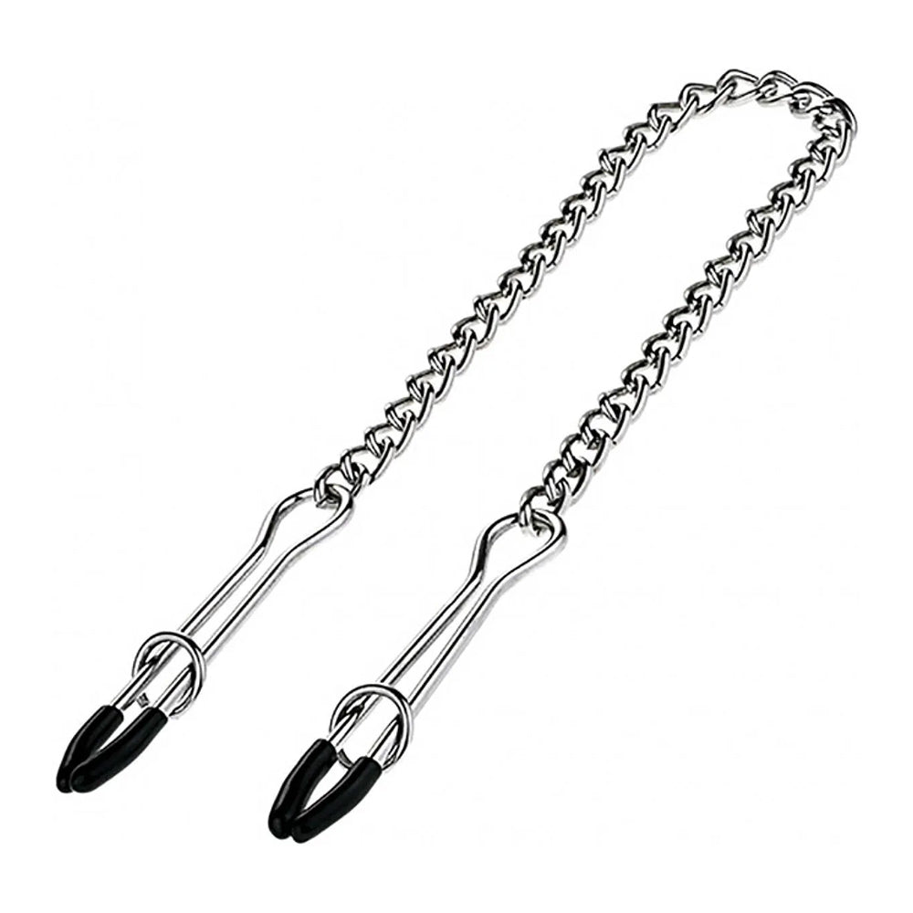 Triune Tweezer Nipple Clamps With Chain