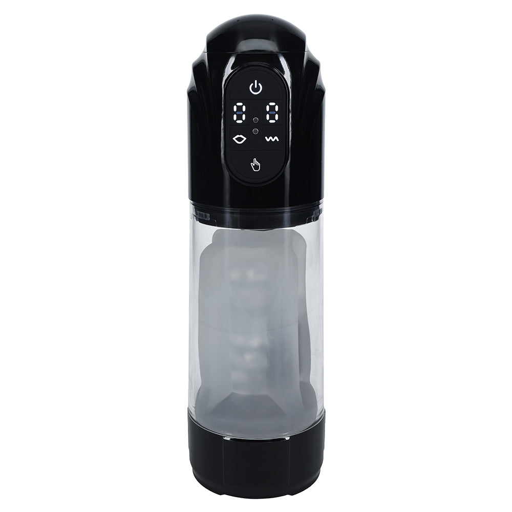 Shots PUMPED TechnoThrust Automatic 10 Function Masturbator & Penis Pump