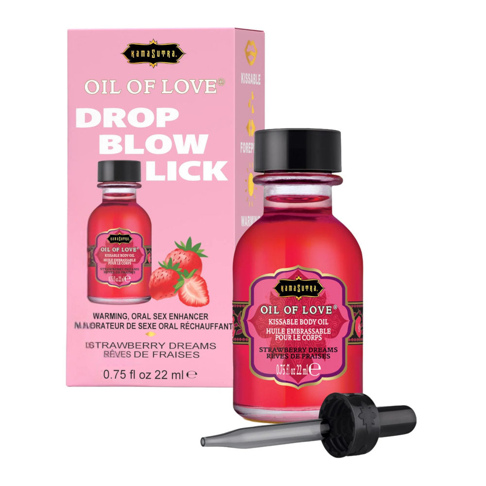 Kama Sutra Oil Of Love Kissable Warming Body Oil - Strawberry Dreams 22ml
