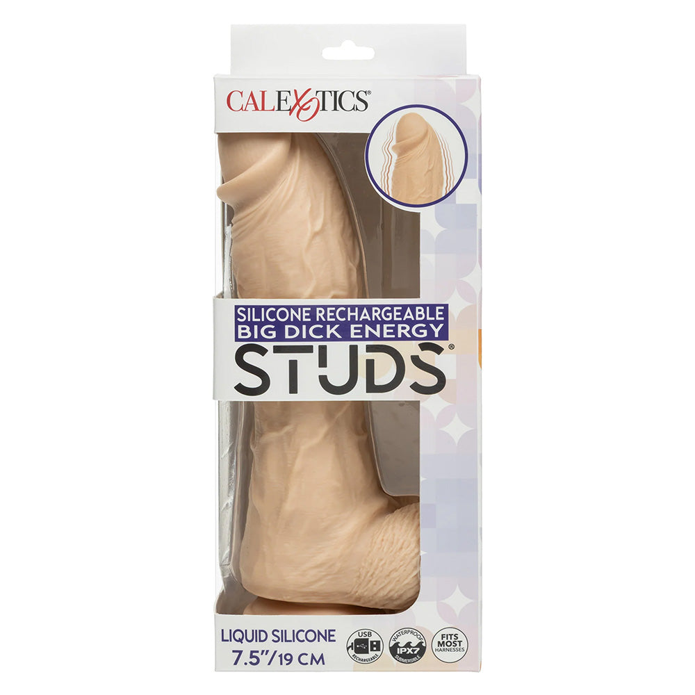 CalExotics Big Dick Energy Studs® Vibrating Suction Cup Dildo