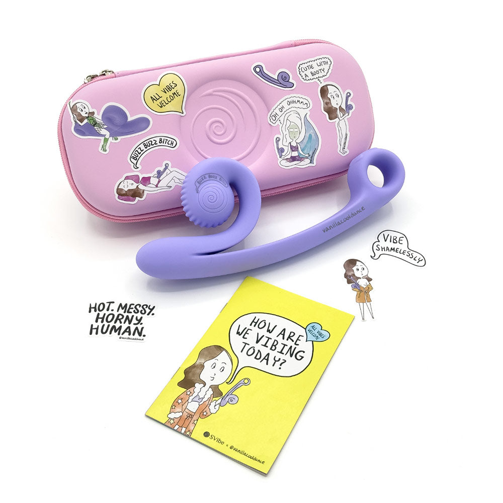 SVibe Snail Vibe Curve Cool Lavender Limited Edition Rabbit Vibrator
