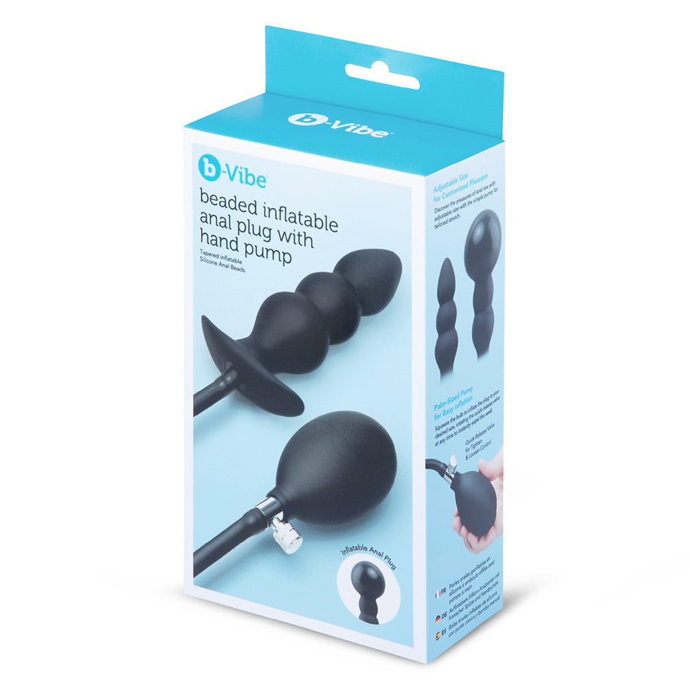 b-Vibe Inflatable Anal Plug With Hand Pump