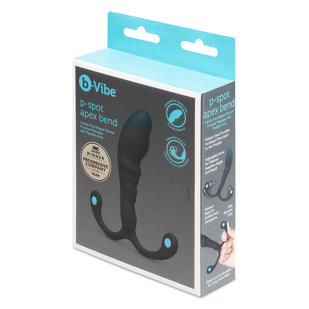 b-Vibe P-Spot Apex Bend Ridged Silicone Prostate Massager