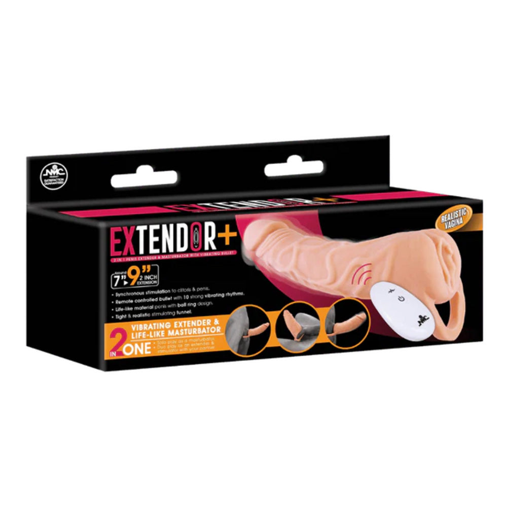 NMC Extendor+ Vibrating Penis Sleeve & Masturbator