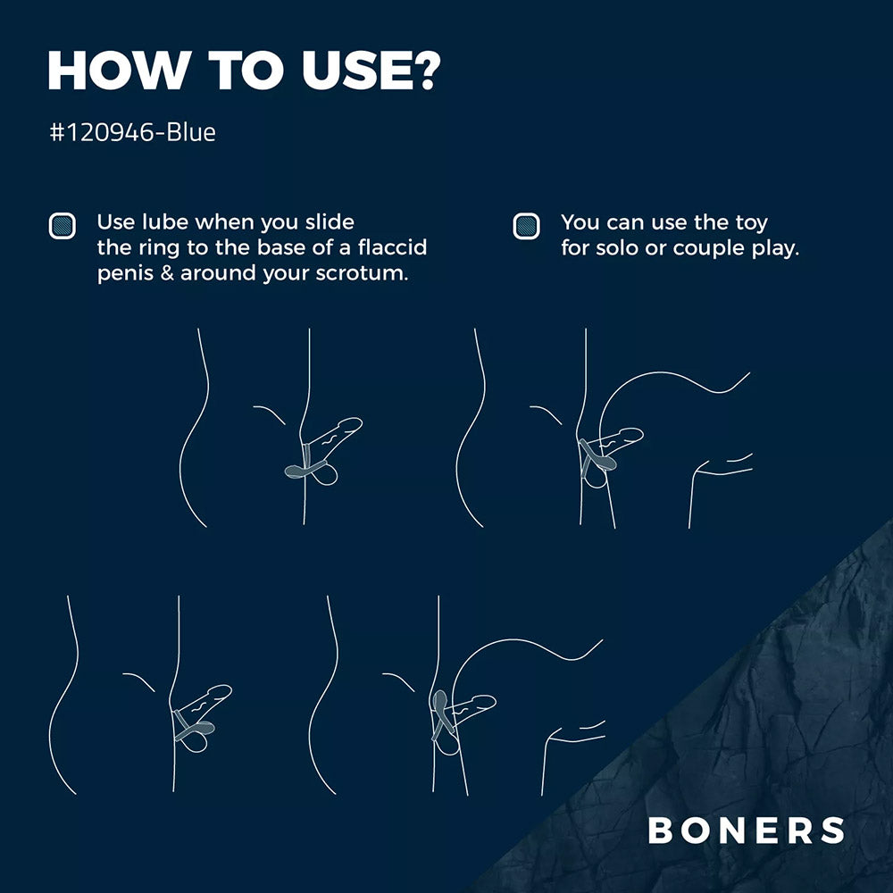 Boners Vibrating Double Cock Ring