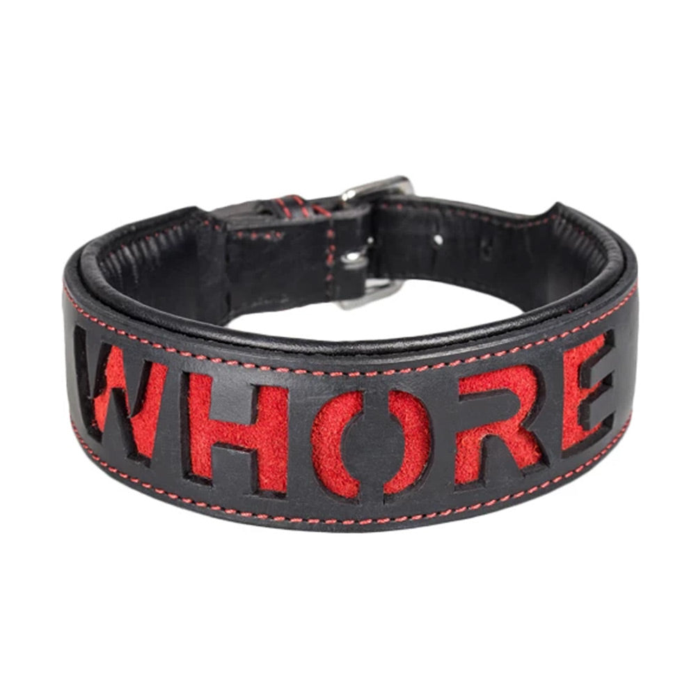 Triune Leather "Whore" Padded Collar