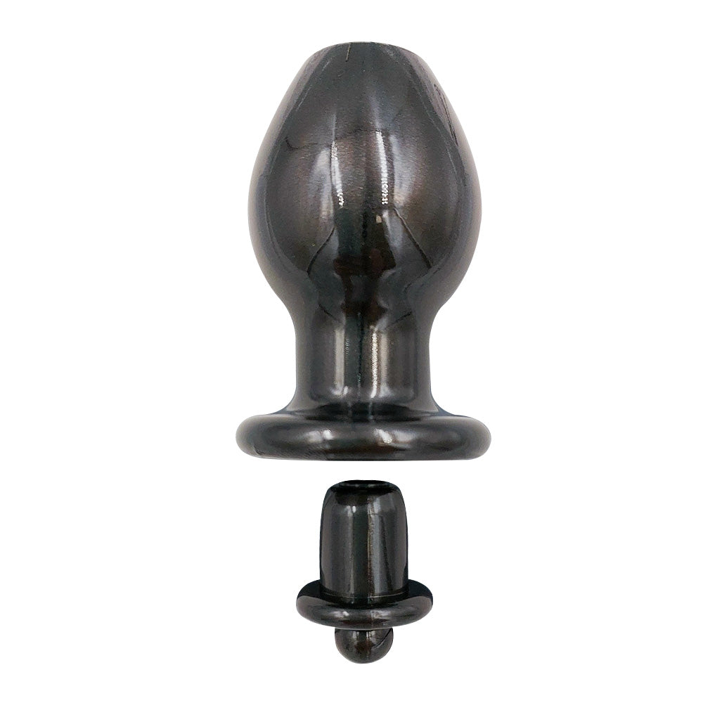 Power Sealed Open Wide Tunnel Anal Plug - Medium Round