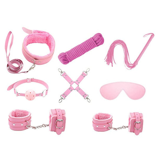 Love In Leather 9-Piece Bondage Kit