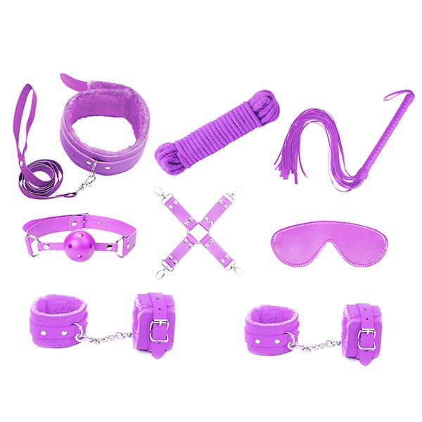 Love In Leather 9-Piece Bondage Kit