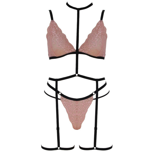 Love in Leather Muse Lace 3 Piece Set
