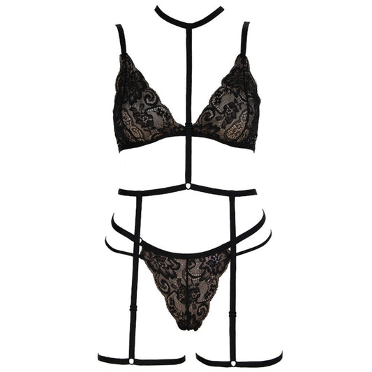 Love in Leather Muse Lace 3 Piece Set