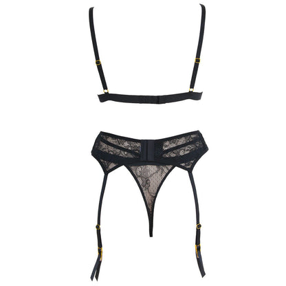 Love in Leather Muse Triangle Bralette 3 Piece Set