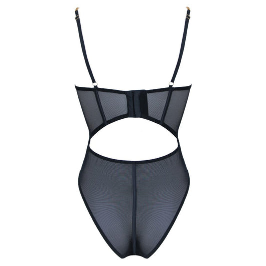 Love in Leather Muse Chain Strap Mesh Teddy