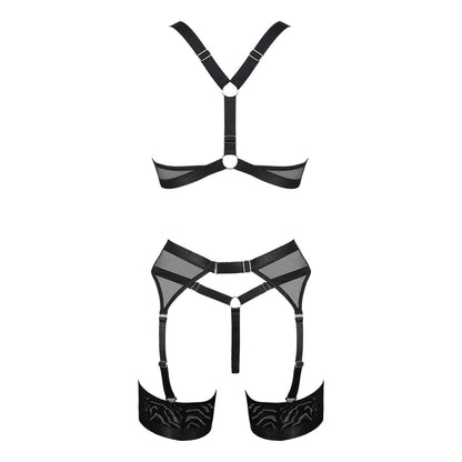 Love in Leather Muse Zebra Mesh 5 Piece Set