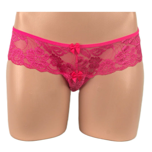 Poison Rose Lace Crutchless G-String