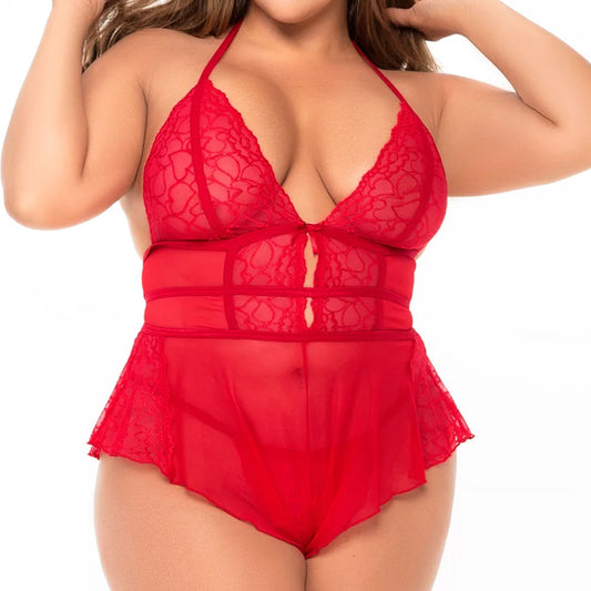 Mapale Romper Heart Lace Babydoll