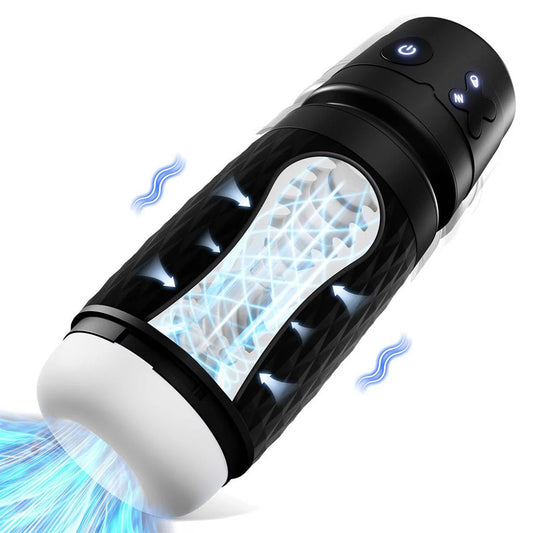 CyberSkin B-Warrior Sucking & Vibrating Auto Masturbator