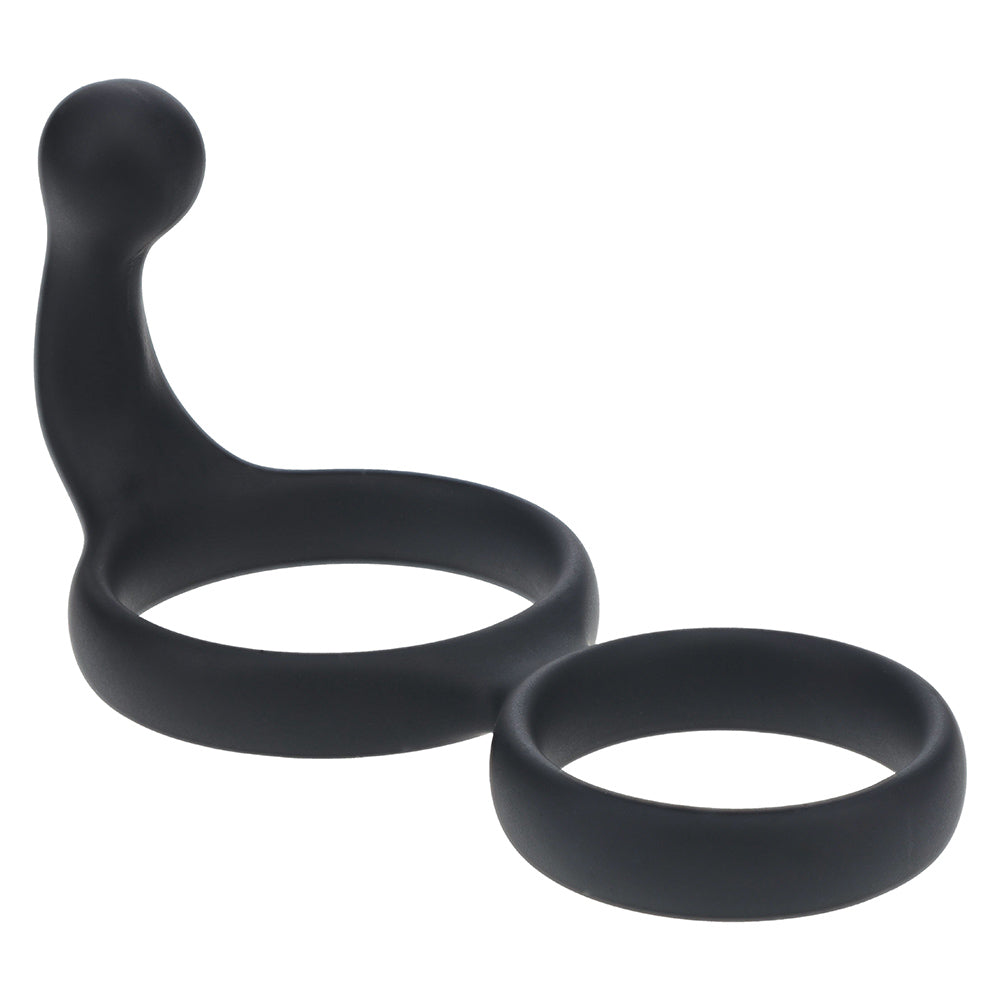 Shots LEVELZ Double Cock Ring with Anal Stimulator