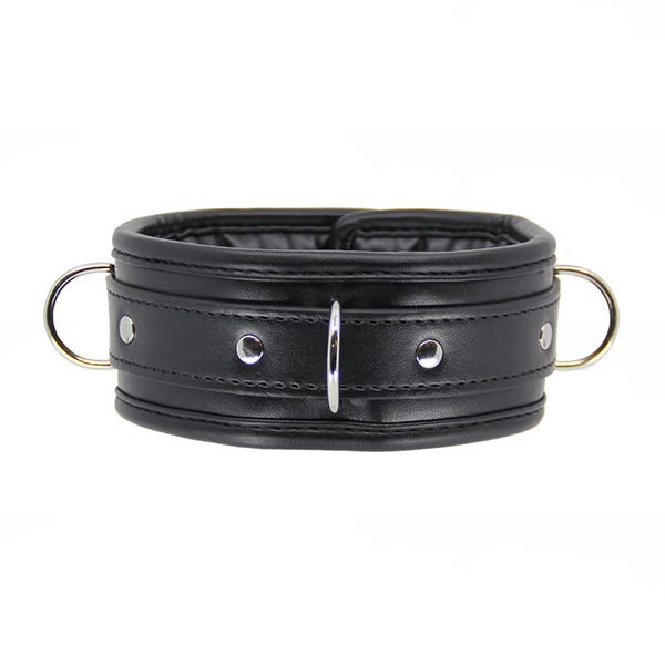 Love In Leather Faux-Leather Padded Collar