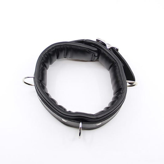 Love In Leather Faux-Leather Padded Collar