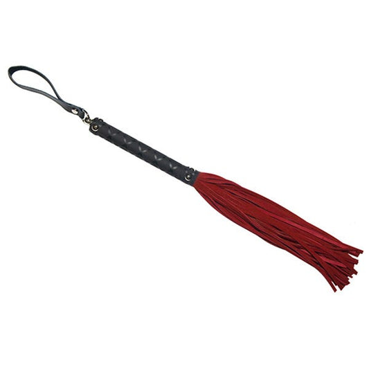 Love In Leather Criss-Cross Detail Suede Tassel Flogger