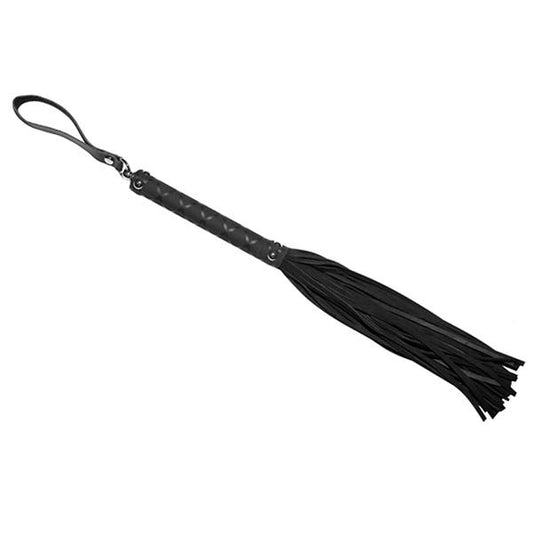Love In Leather Criss-Cross Detail Suede Tassel Flogger