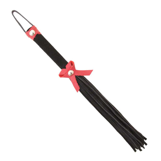 Love in Leather Suede Leather Willy Whip with Bow
