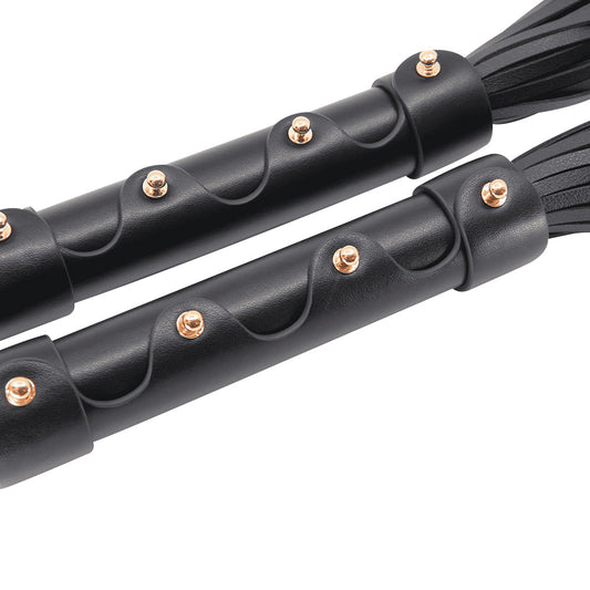 Love in Leather Flogger with Metal Hardware