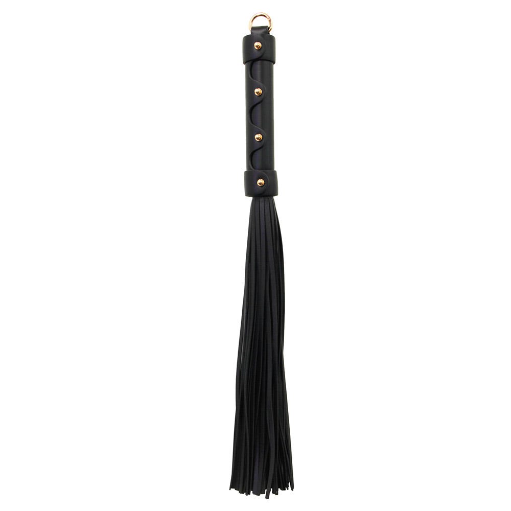 Love in Leather Flogger with Metal Hardware