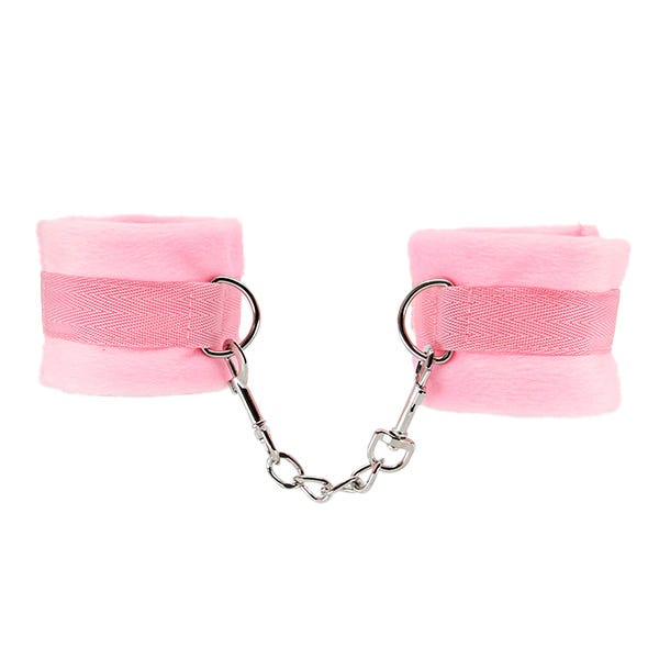 Love In Leather Plush Wrist Cuffs