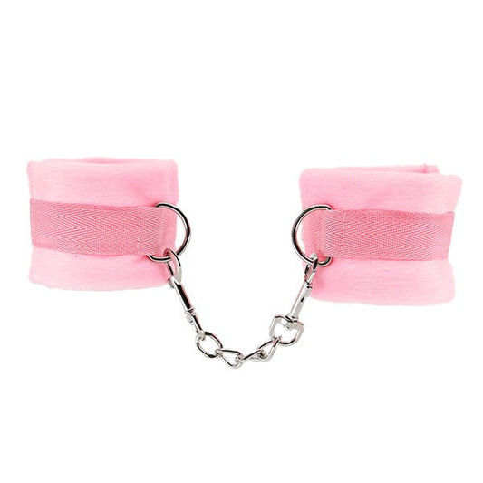 Love In Leather Plush Wrist Cuffs