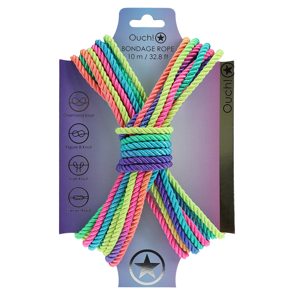 Shots Ouch! Nylon Bondage Rope - 10m