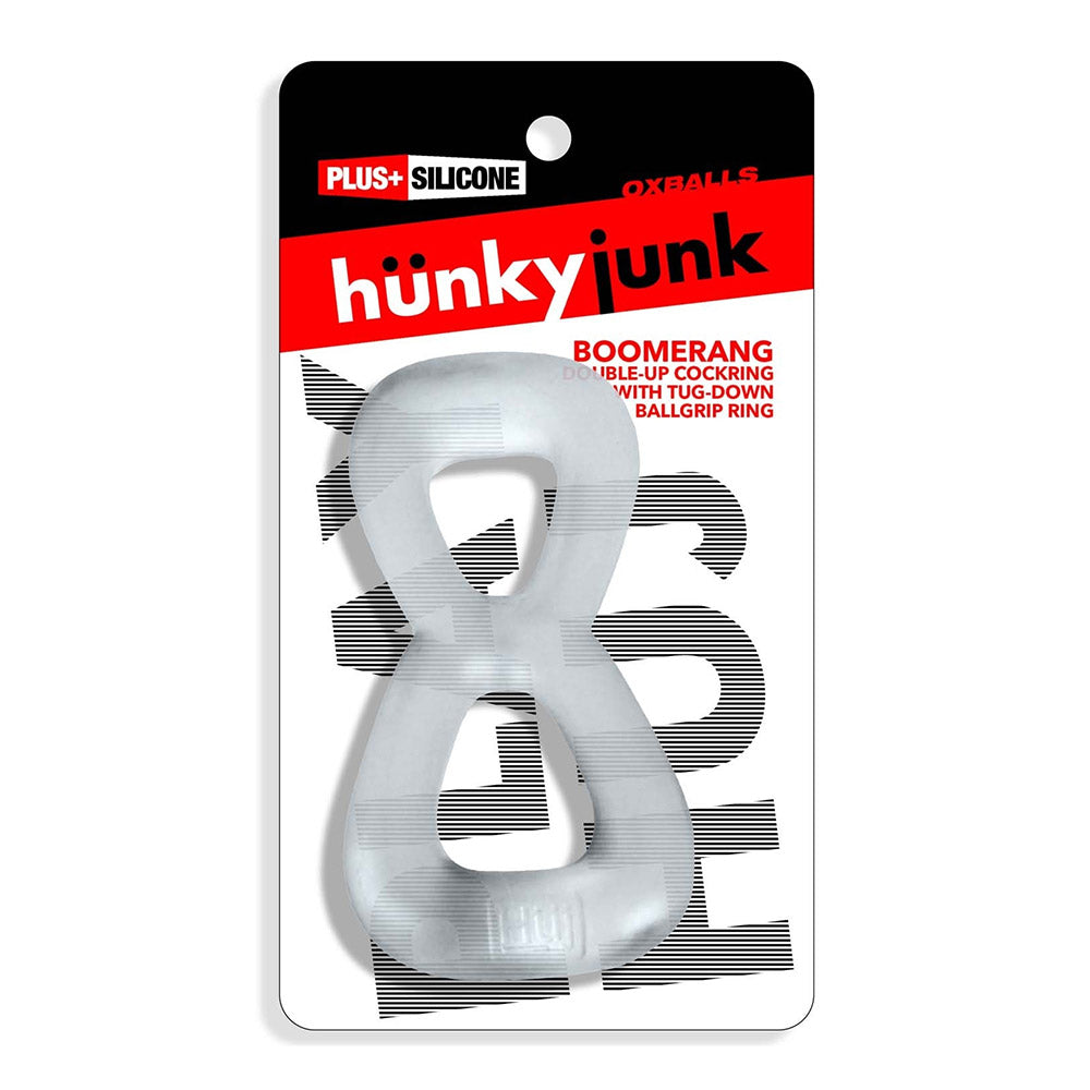OxBalls Boomerang Double-Ring Cock Ring & Ball Stretcher