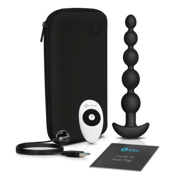 b-Vibe Cinco Rechargeable Remote Control Anal Beads