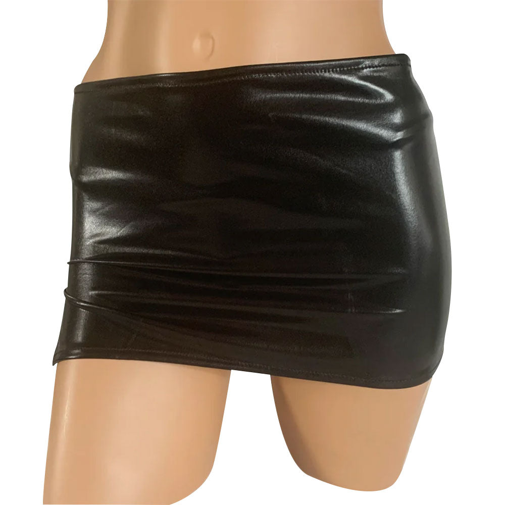 Poison Rose Wetlook Miniskirt - One Size