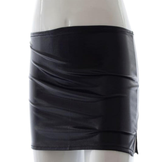 Poison Rose Wetlook Miniskirt - One Size