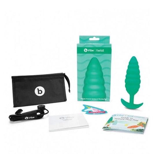b-Vibe Zoe Ligon Collection Twist Ribbed Texture Plug