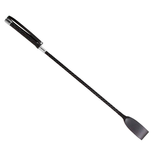 Love In Leather Braided Satin Metal Ferrule Crop