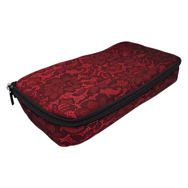 Lace Lockable Bag By Brigitta - Red