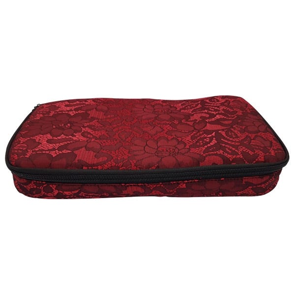 Lace Lockable Bag By Brigitta - Red