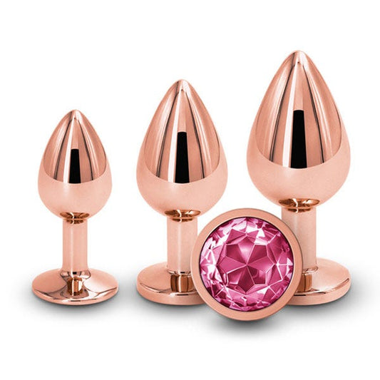 NS Novelties Rear Assets 3-Piece Butt Plug Trainer Kit - Rose Gold